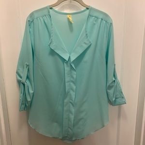 Aqua blouse